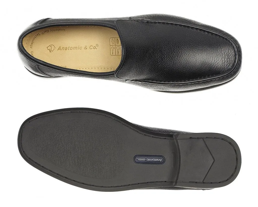 Anatomic & Co SLIP ON SHOE Torres Black Soft Leather Formal Shoes 828226 rrp £105