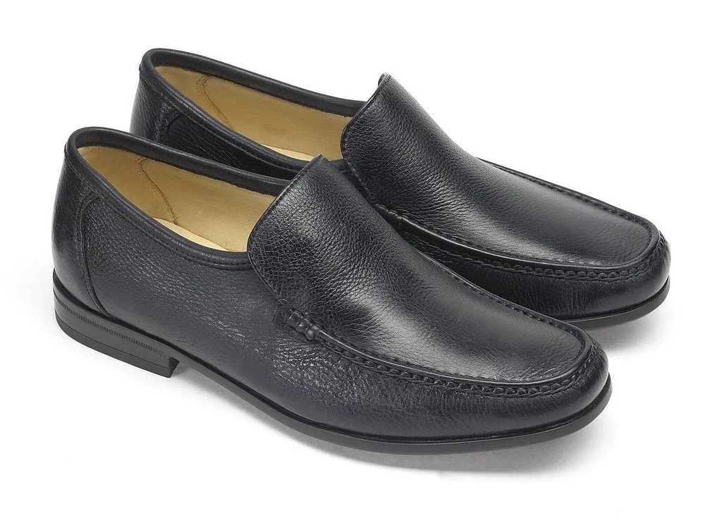 Anatomic & Co SLIP ON SHOE Torres Black Soft Leather Formal Shoes 828226 rrp £105