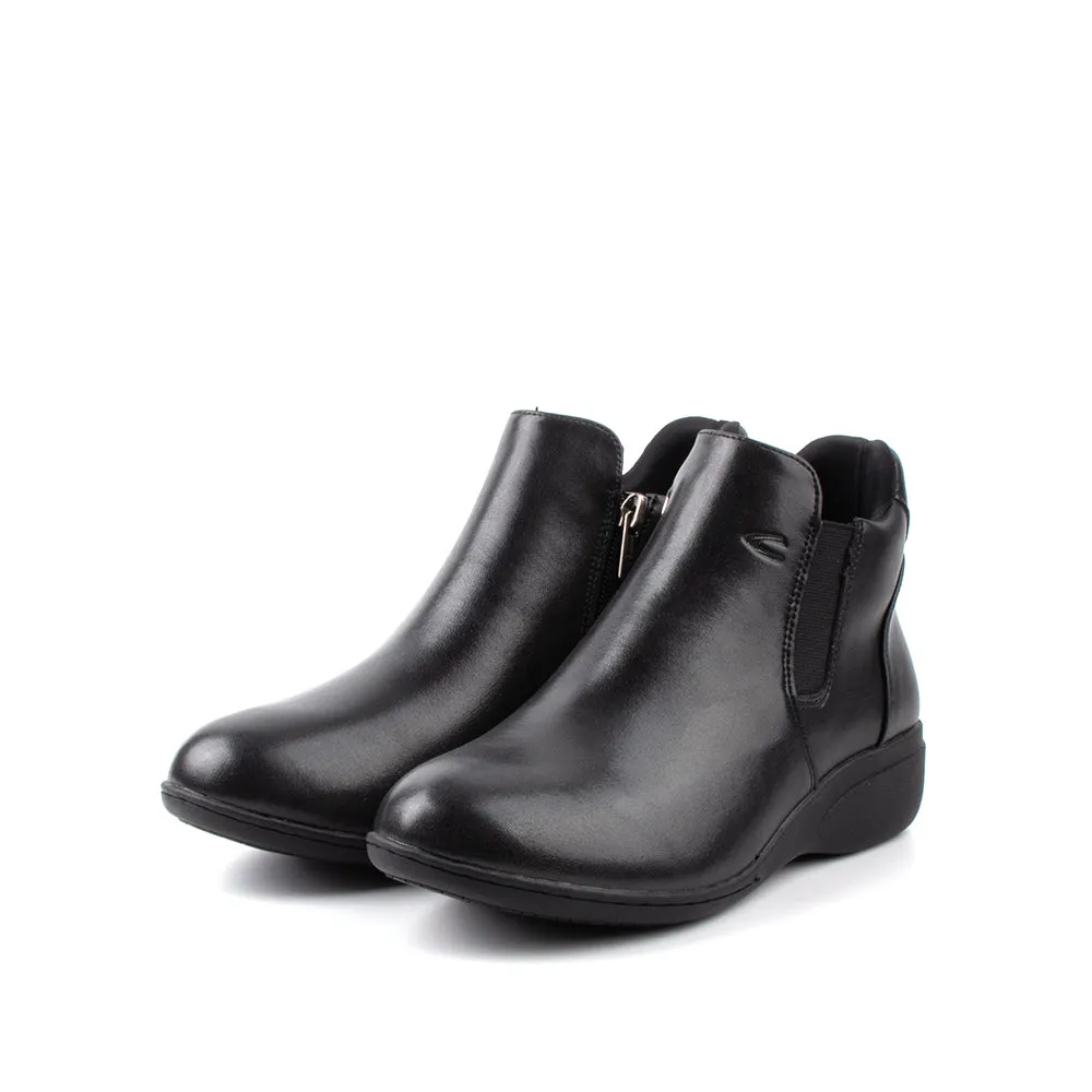 camel active Women Callie 1 Zipper Boots -712401-KT01SV-1-BLACK