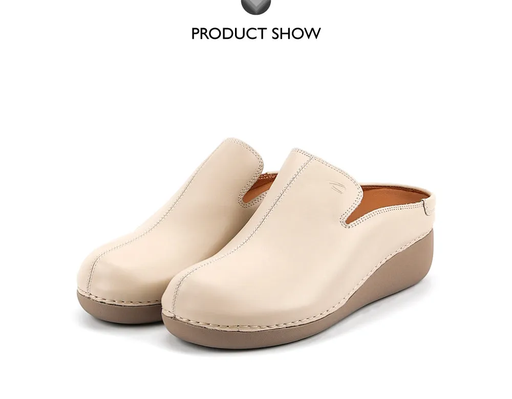 camel active Women Faye 1 Leather Slip-On Mules -752406-DZ01SV-0-WHITE
