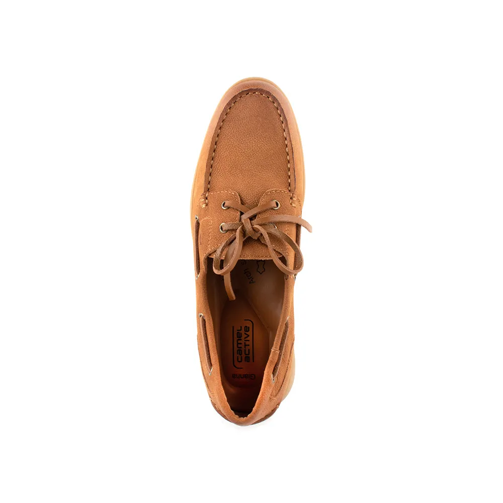 camel active Women Gianna Comfort Loafer Shoes -752404-DZ01SV-3-BROWN
