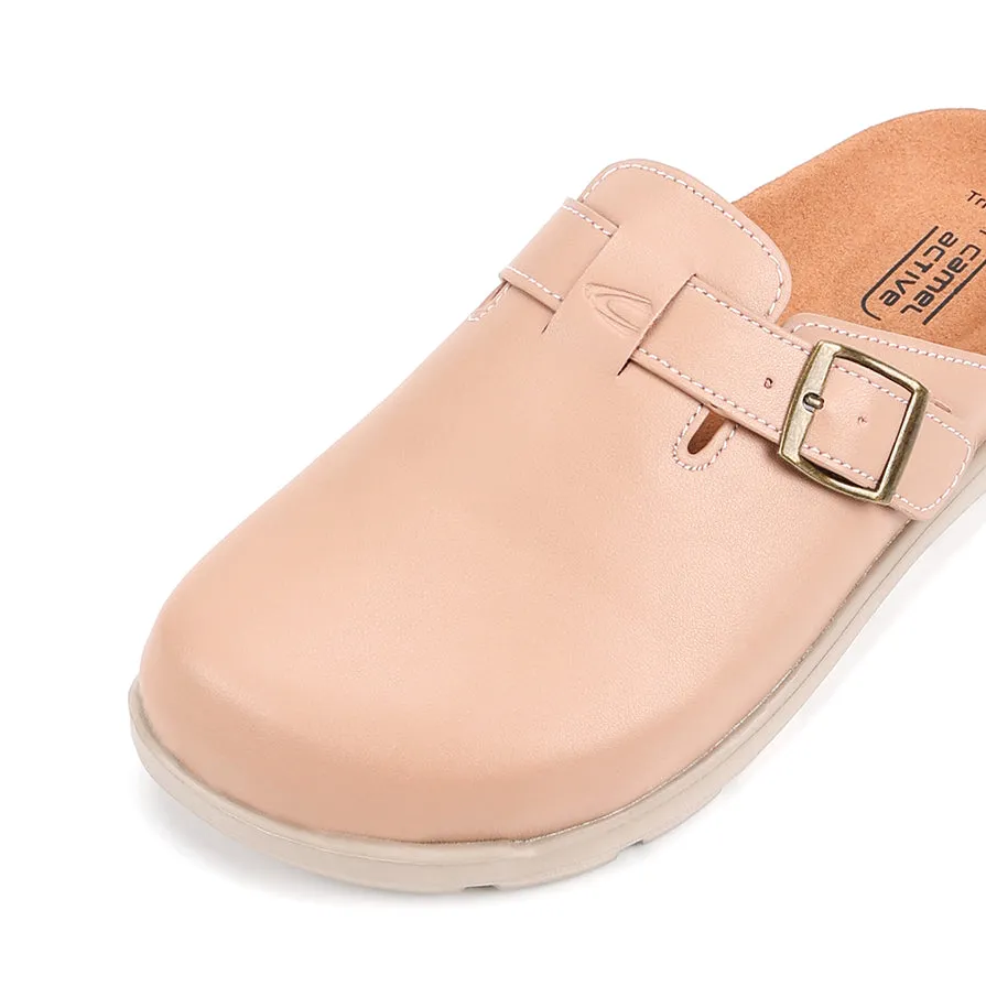 camel active Women Trinity 1 Buckled Clogs Sandals -752407-CV02SV-57-NUDE