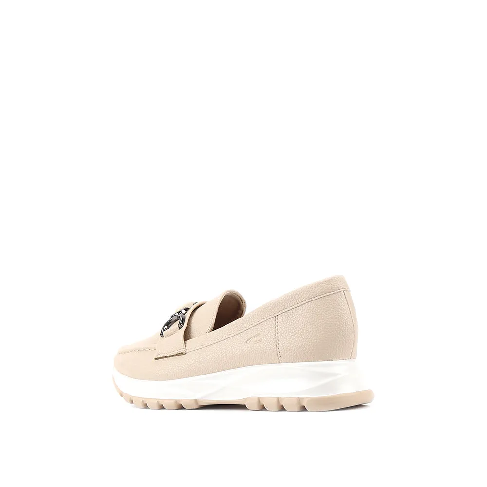 camel active Women Vera Classic Platform Loafer Sneakers -752411-SN01SV-52-BEIGE