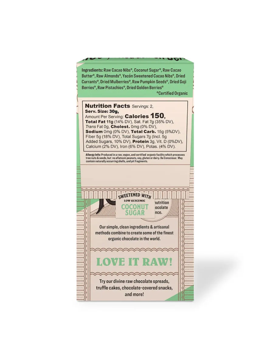 Chocolate Bark, Trail Mix, 2.12oz, Rawmio