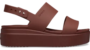 Crocs Brooklyn Low Wedge Dark Clay