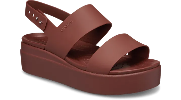 Crocs Brooklyn Low Wedge Dark Clay