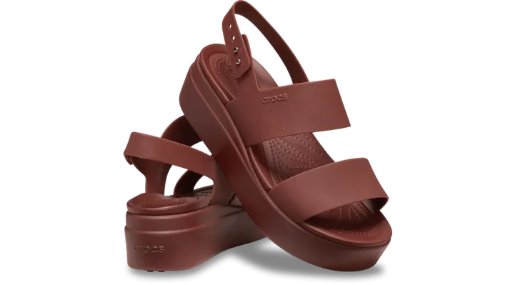 Crocs Brooklyn Low Wedge Dark Clay