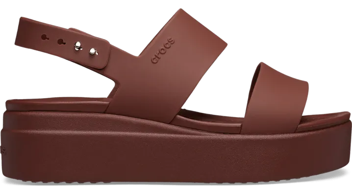 Crocs Brooklyn Low Wedge Dark Clay