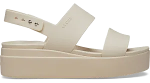 Crocs Brooklyn Low Wedge Sandstone