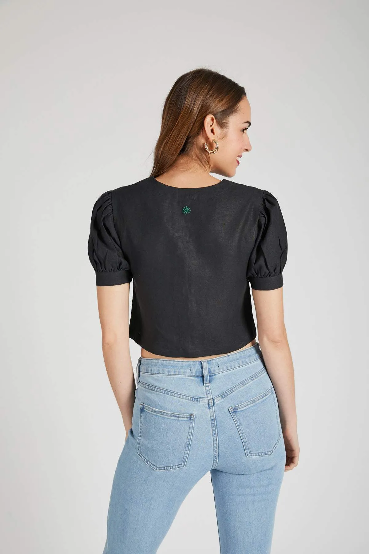 Flame Puff Sleeved Top