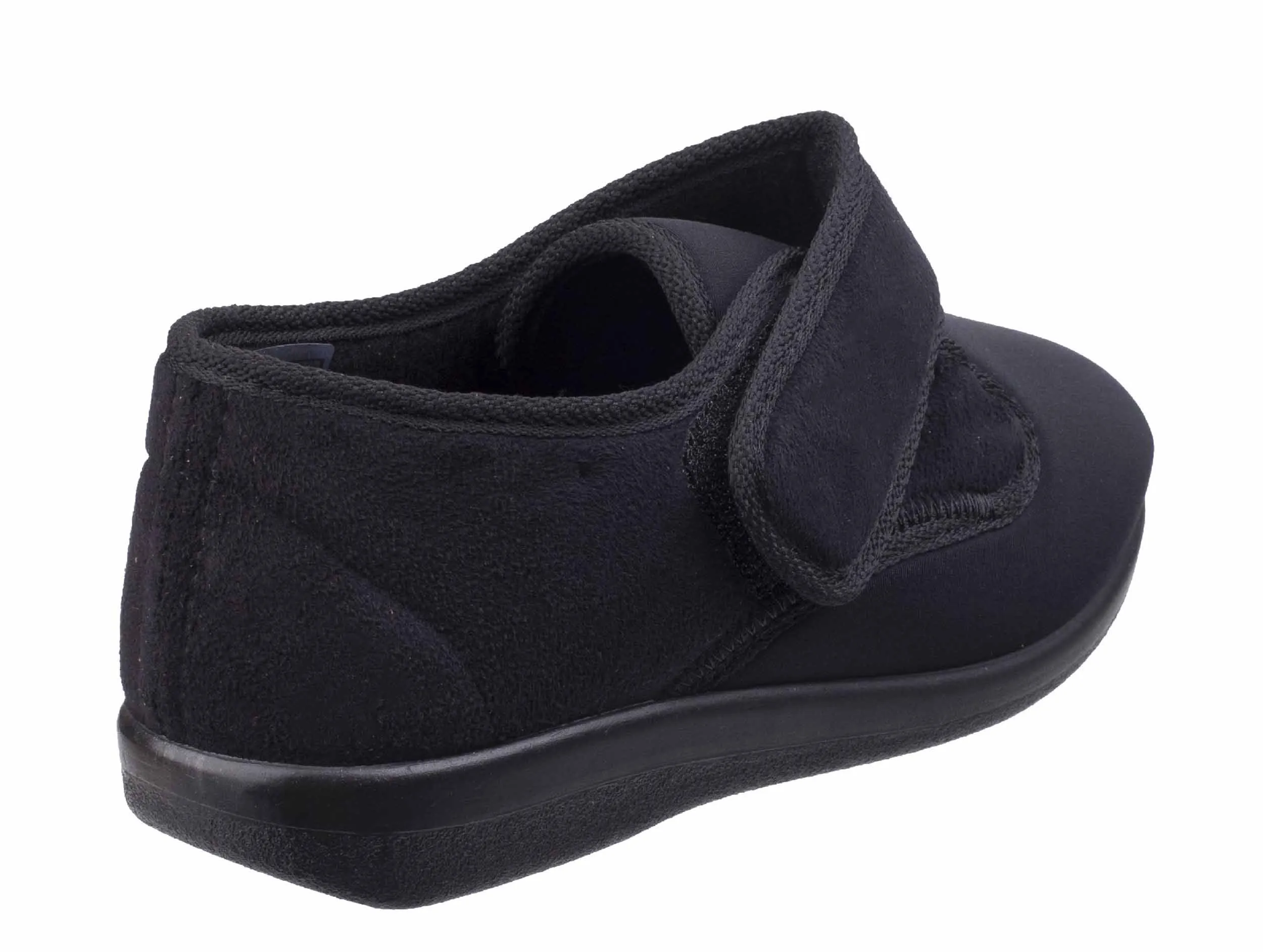 GBS Frenchay Womens Wide Fit Touch Fastening Slipper