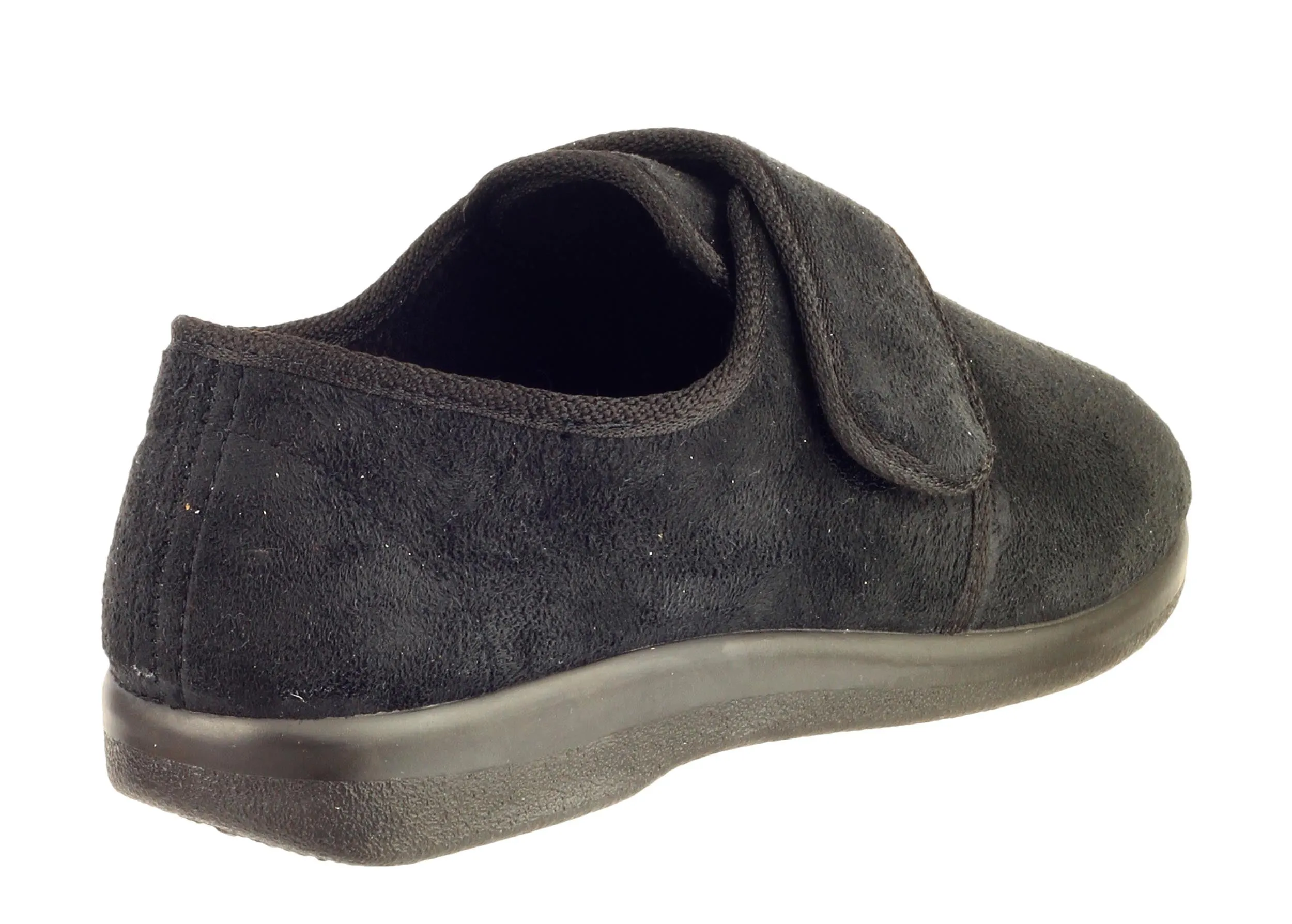 GBS Lewisham Womens Wide Fit Touch Fastening Full Slipper