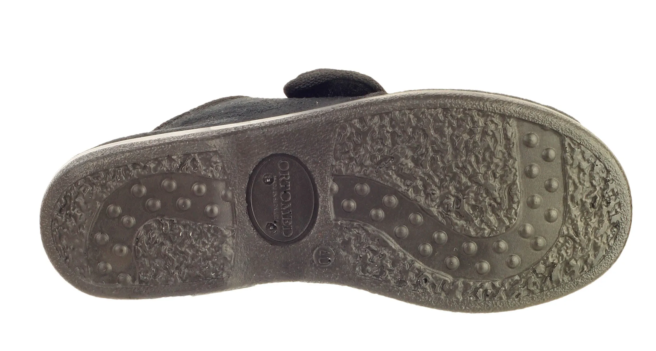GBS Lewisham Womens Wide Fit Touch Fastening Full Slipper