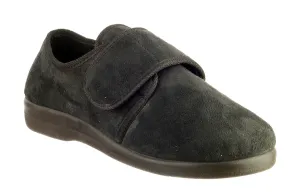 GBS Lewisham Womens Wide Fit Touch Fastening Full Slipper