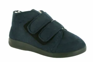 GBS Torbay Womens Extra Wide Warm Lined Touch Fastening Slipper Bootee