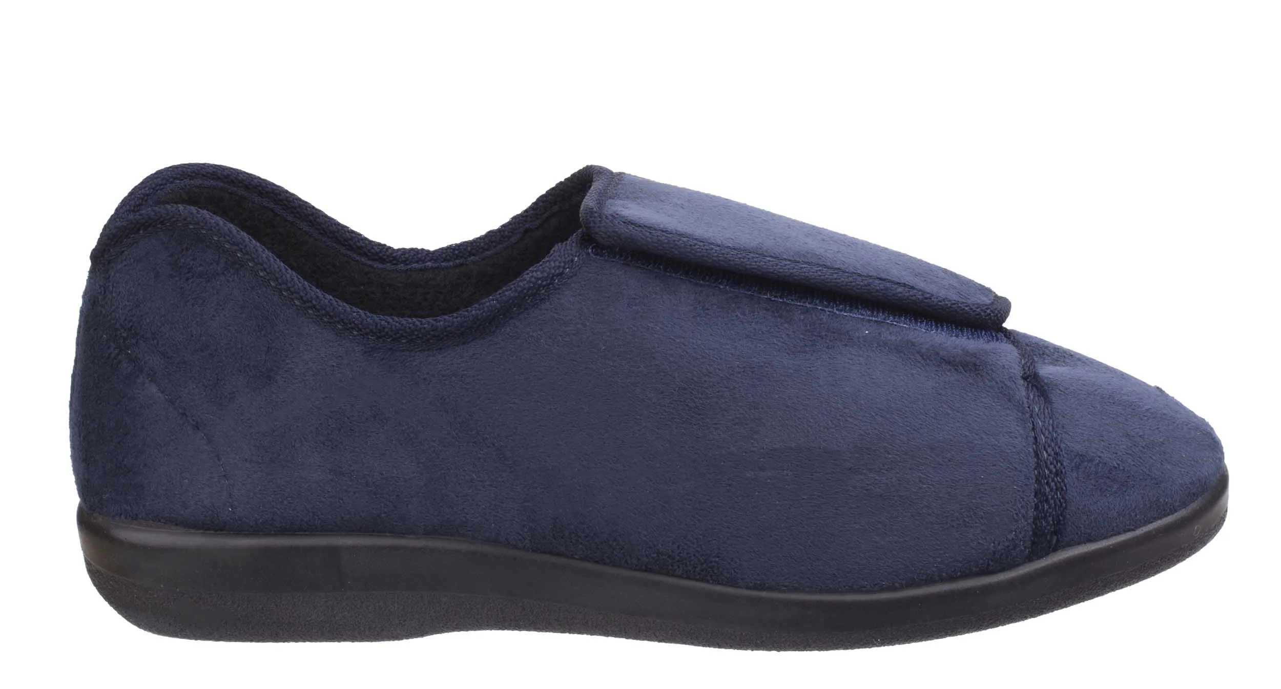 GBS Walton Womens Wide Fit Touch Fastening Full Slipper