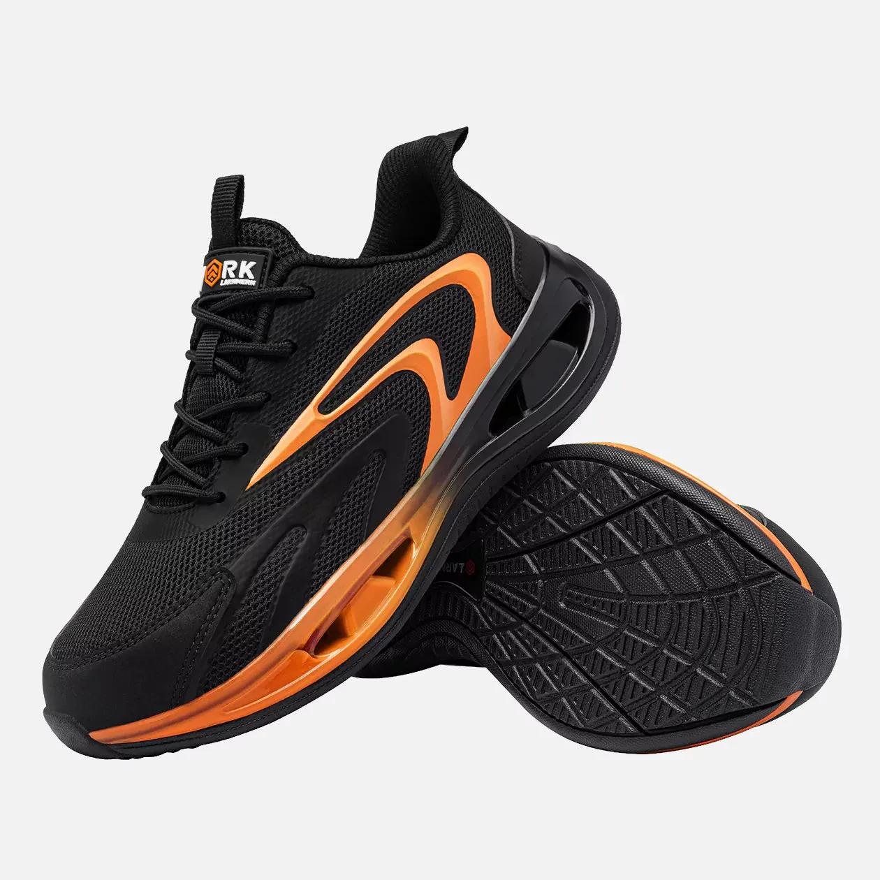 Larnmern Steel Toe Sneakers for Men, Lightweight Shock Absorption Comfortable Work Safety Shoes, #21094