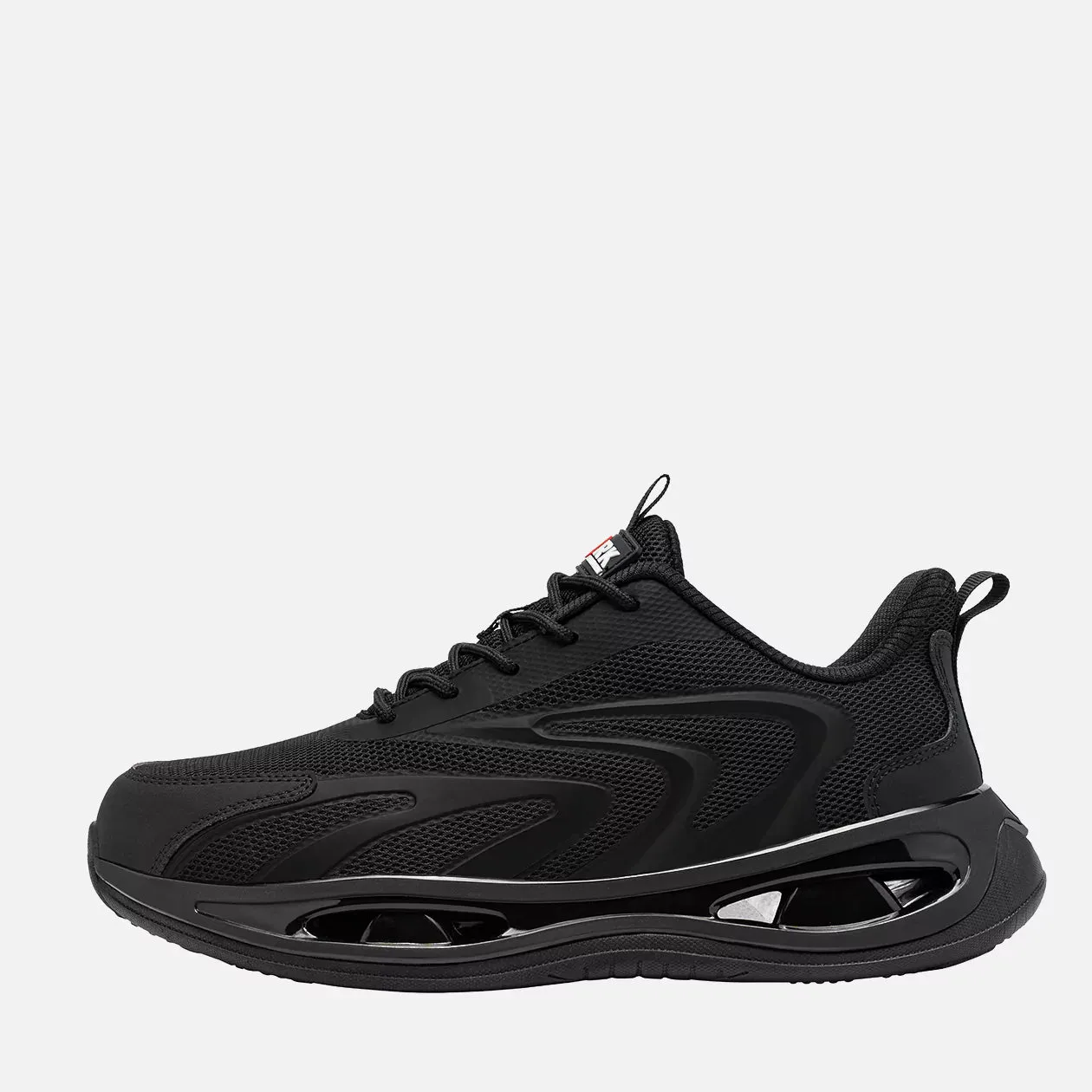 Larnmern Steel Toe Sneakers for Men, Lightweight Shock Absorption Comfortable Work Safety Shoes, #21094