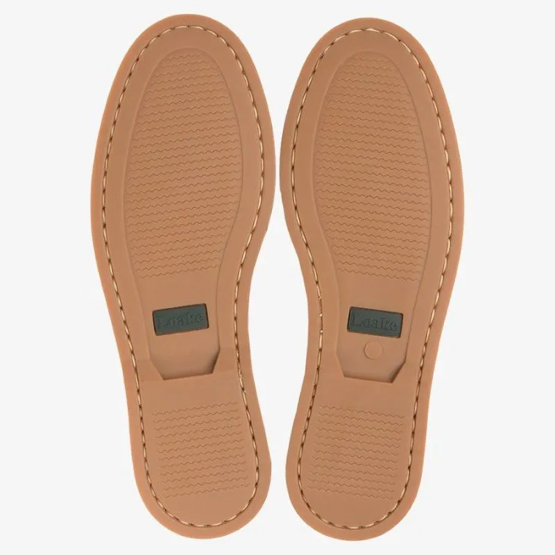Loake Lymington Mens Moccasin Deck Shoe - Brown Waxy
