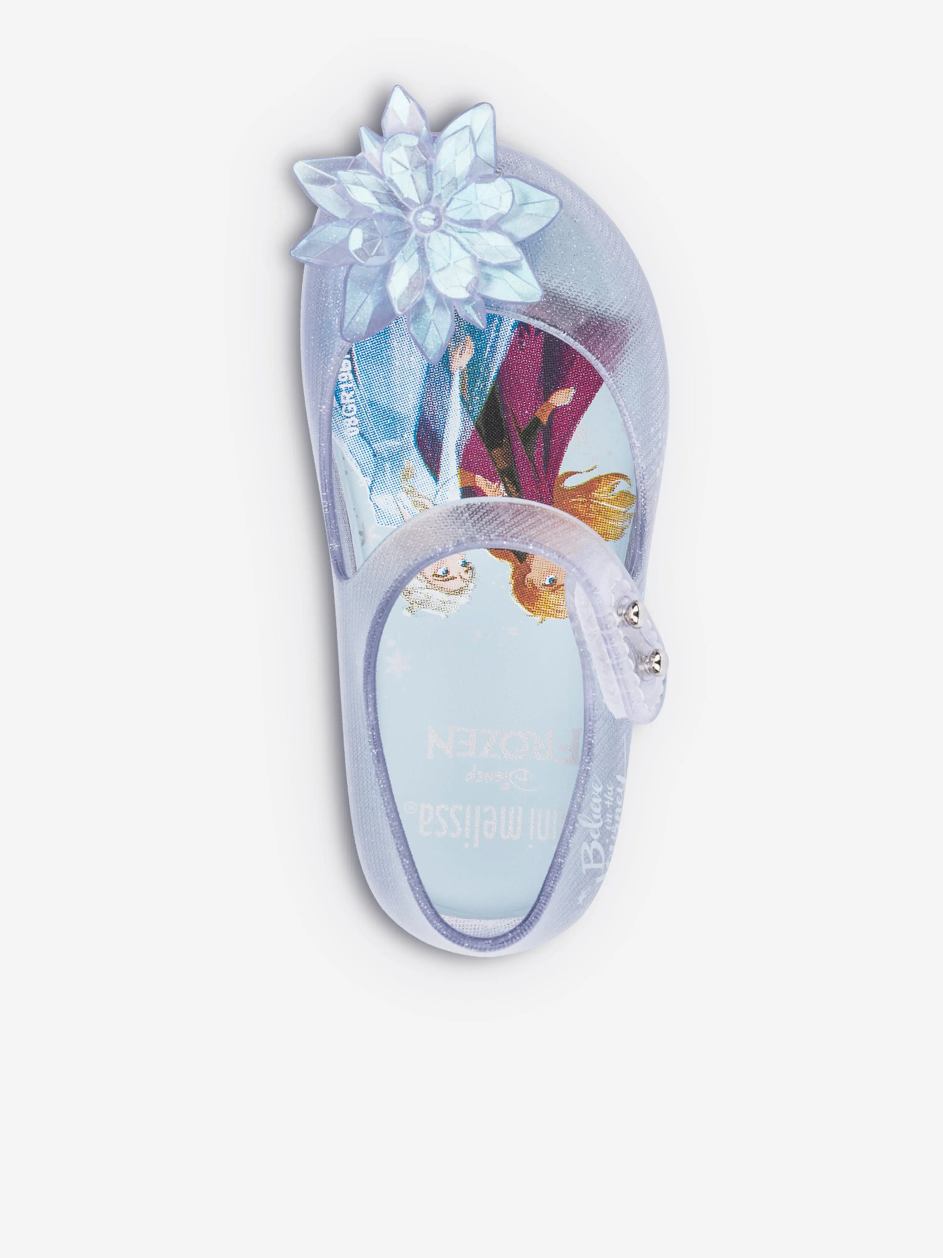 Mini Melissa Girls Ultragirl Frozen Shoes in Blue