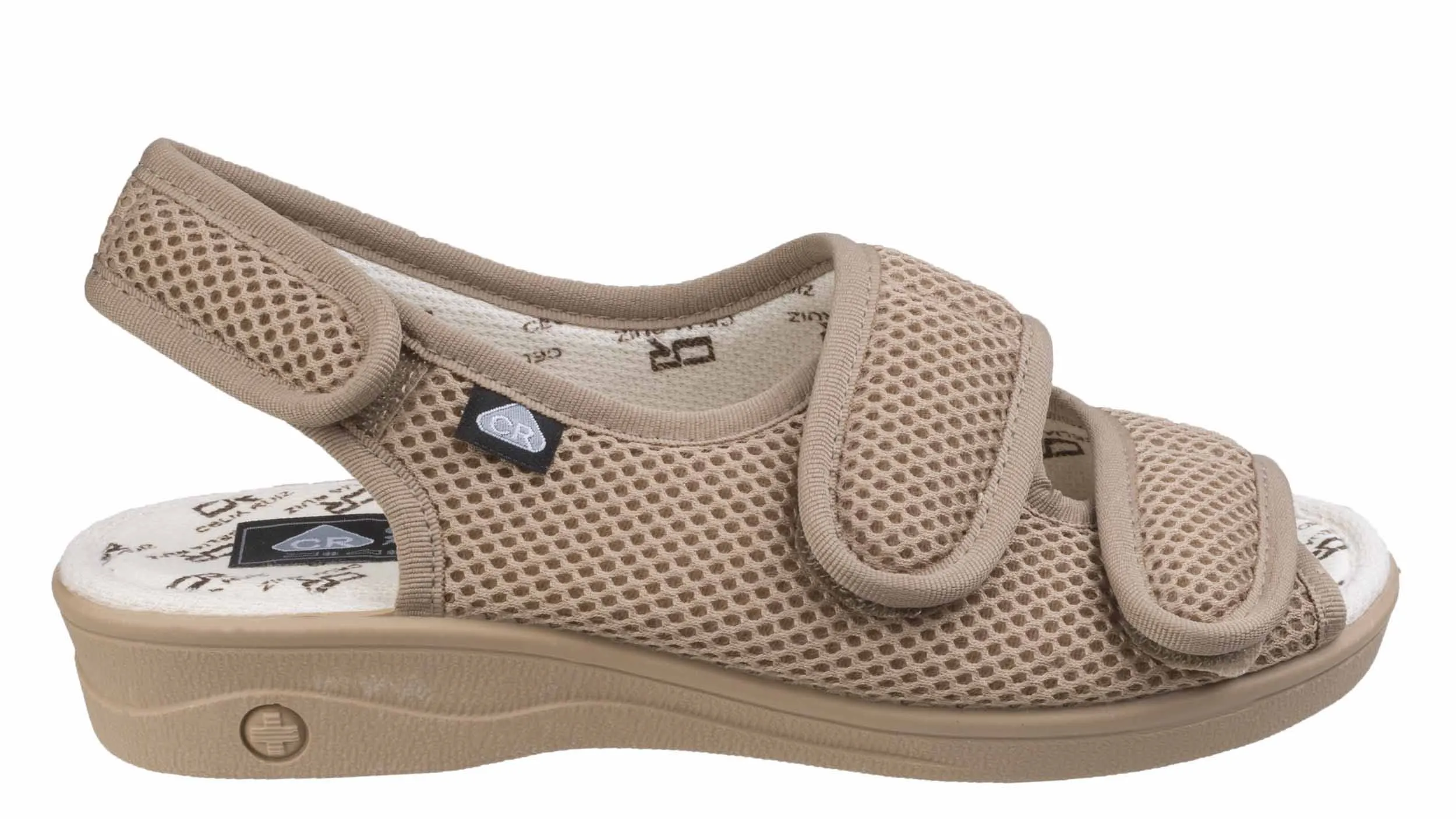 Mirak Celia Ruiz 213 Womens Extra Wide Touch Fastening Canvas Sandal