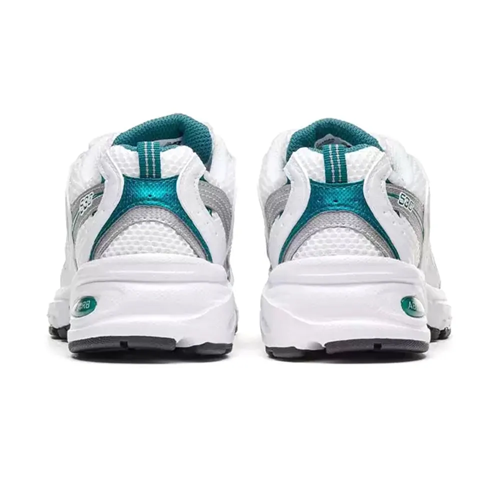 New Balance Unisex 530 Shoes White/Green MR530AB
