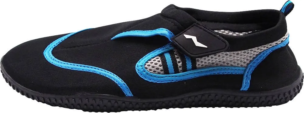 Norty MEN'S 8-13 WATER SHOE BLACK BLUE   C1114