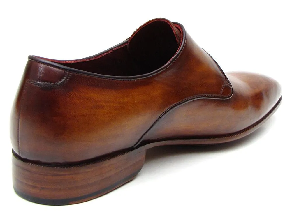 Paul Parkman Men's Single Monkstraps Brown Leather