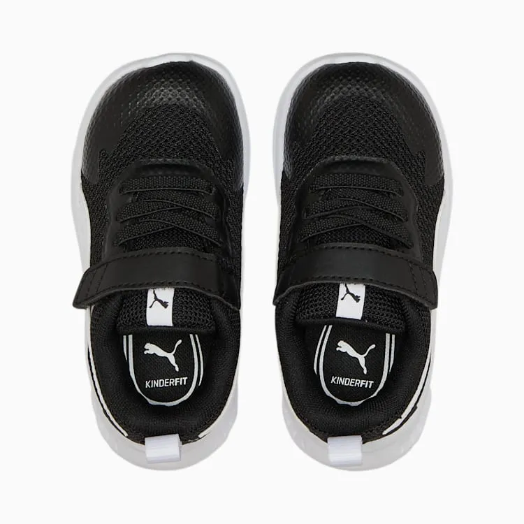 PUMA KID'S EVOLVE RUN MESH BLACK/WHITE RUNNING SHOES