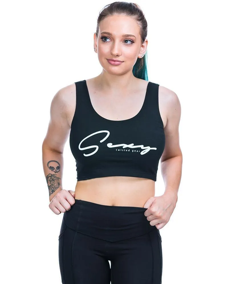 "Sexy" - Women's Nylon Spandex Sports Bra