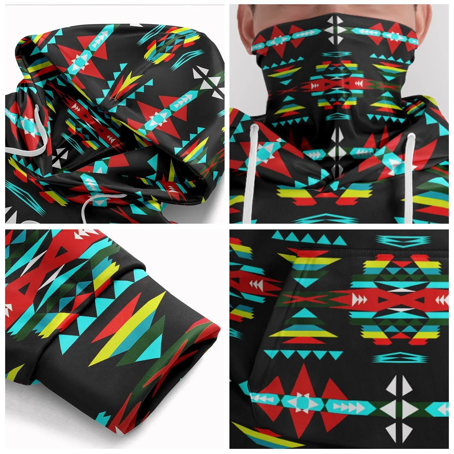 River Trail Sunset Hoodie with Face Cover