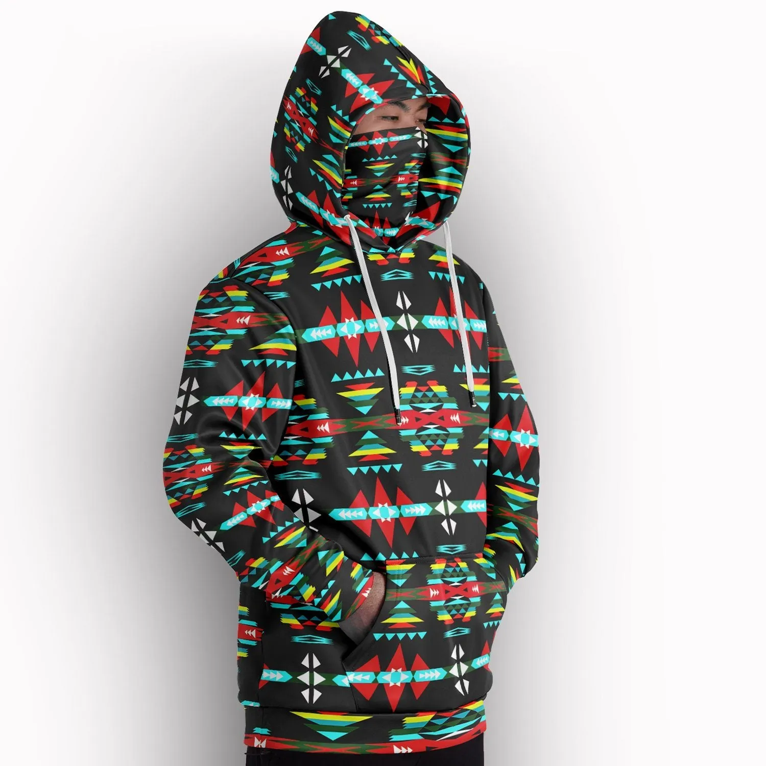 River Trail Sunset Hoodie with Face Cover