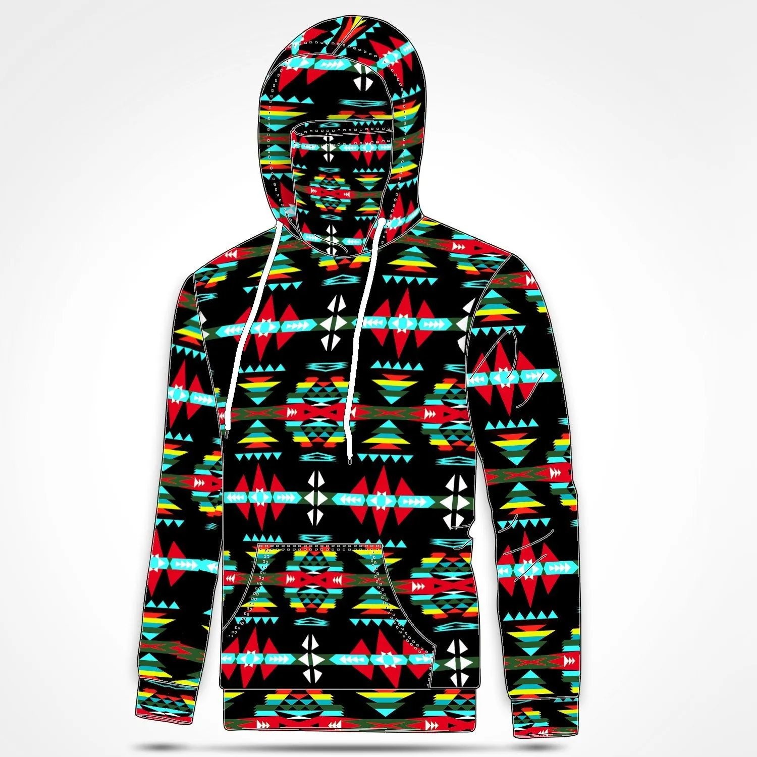 River Trail Sunset Hoodie with Face Cover