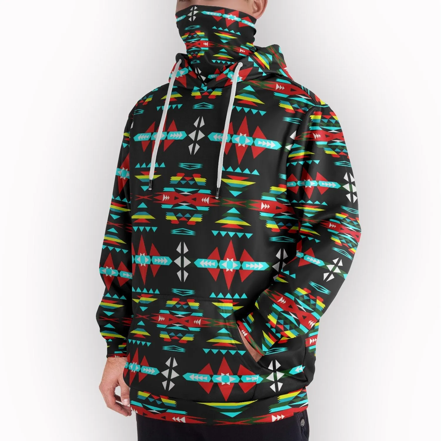 River Trail Sunset Hoodie with Face Cover