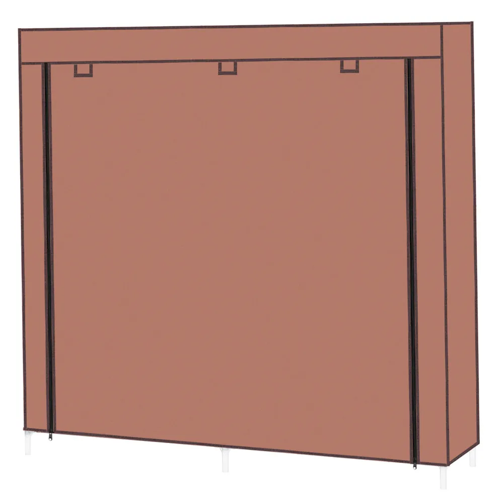 RONSHIN 7 Layers 14 Grids Shoe Rack Portable Shoe Cabinet Brown