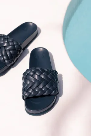 Tonde Leather Slide