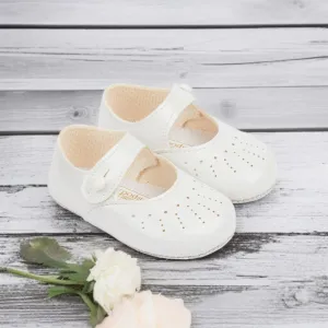 White Patent Pre Walker Mary Jane Baypods