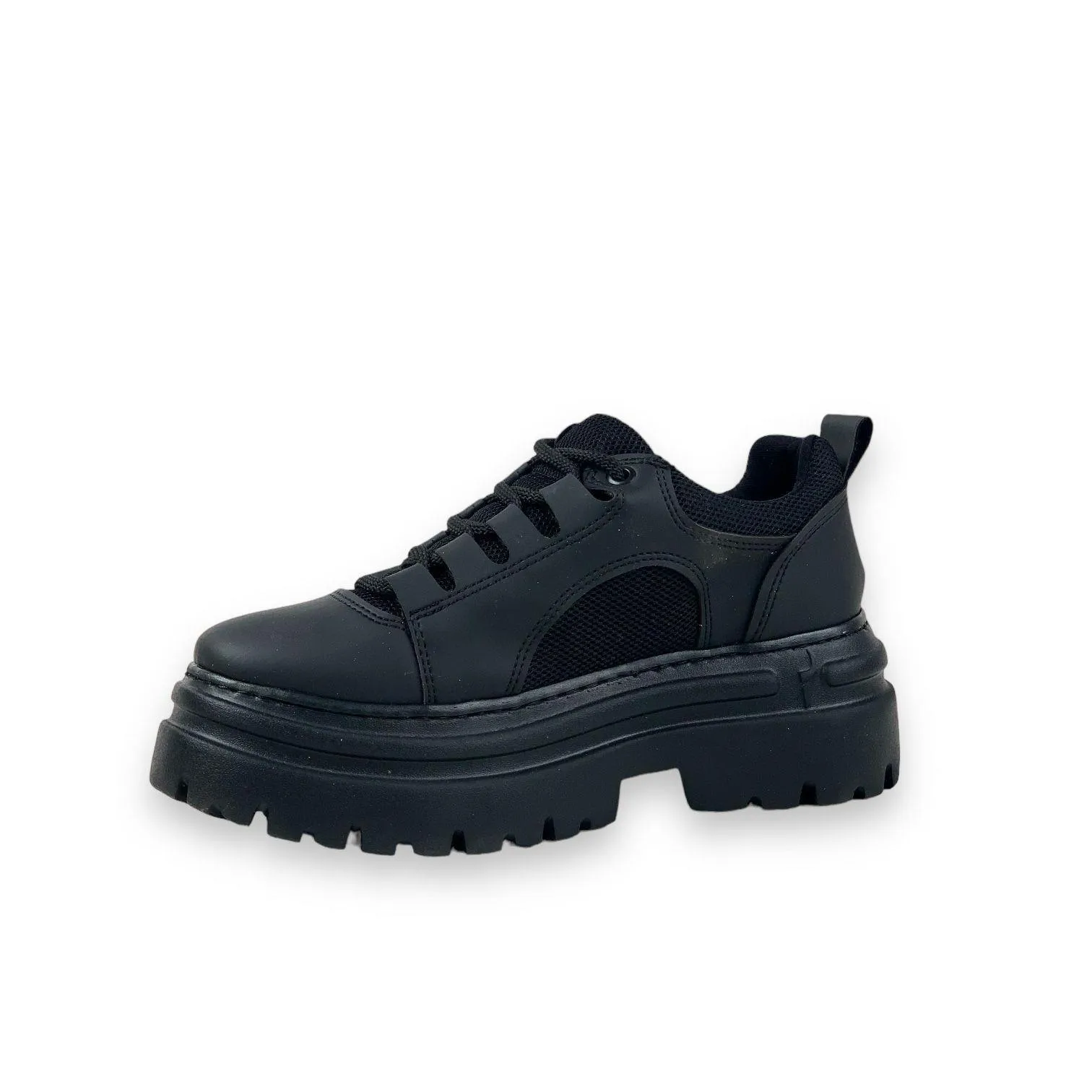 Women's Zalt Black Matte Comfort Sole Mesh Summer Daily Walking Sports Sneaker 6 CM