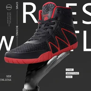 Wrestling Shoes Mens Boxing Shoe Fitness Sneakers Zero Drop Sole